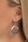 Secret Vineyards - Silver Earrings - Paparazzi Accessories Earrings Bedazzle Me Pretty Mobile Fashion Boutique