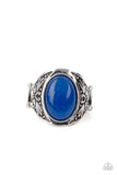 Sedona Dream - Blue Ring - Paparazzi Accessories Ring Bedazzle Me Pretty Mobile Fashion Boutique