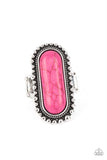 Sedona Scene - Pink Ring - Paparazzi Accessories Ring Bedazzle Me Pretty Mobile Fashion Boutique