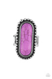 Sedona Scene - Purple Ring - Paparazzi Accessories Ring Bedazzle Me Pretty Mobile Fashion Boutique