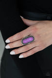 Sedona Scene - Purple Ring - Paparazzi Accessories Ring Bedazzle Me Pretty Mobile Fashion Boutique