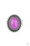 Sedona Soul - Purple Ring - Paparazzi Accessories Ring Bedazzle Me Pretty Mobile Fashion Boutique