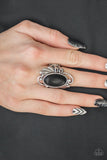 Sedona Sunset - Black Ring - Paparazzi Accessories Ring Bedazzle Me Pretty Mobile Fashion Boutique