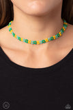 SEED Limit - Green Necklace - Paparazzi Accessories Necklace Bedazzle Me Pretty Mobile Fashion Boutique