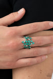 Seeing Eye to Cats Eye - Green Ring - Paparazzi Accessories Ring Bedazzle Me Pretty Mobile Fashion Boutique