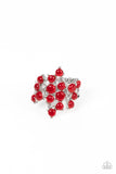 Seeing Eye to Cats Eye - Red Ring - Paparazzi Accessories Ring Bedazzle Me Pretty Mobile Fashion Boutique