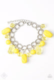 Seize The BAY - Yellow Bracelet - Paparazzi Accessories Bracelet Bedazzle Me Pretty Mobile Fashion Boutique