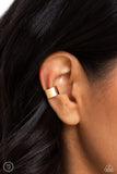 Seize the Chicness - Gold Cuff Earrings - Paparazzi Accessories Post Earrings Bedazzle Me Pretty Mobile Fashion Boutique