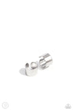 Seize the Chicness - Silver Cuff Earrings - Paparazzi Accessories Post Earrings Bedazzle Me Pretty Mobile Fashion Boutique