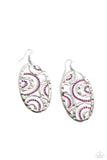 Seize the DAZE - Pink Earrings - Paparazzi Accessories Earrings Bedazzle Me Pretty Mobile Fashion Boutique