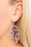 Seize the DAZE - Pink Earrings - Paparazzi Accessories Earrings Bedazzle Me Pretty Mobile Fashion Boutique
