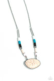 Seize the Sahara - White Necklace - Paparazzi Accessories Necklace Bedazzle Me Pretty Mobile Fashion Boutique