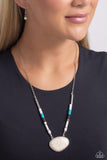 Seize the Sahara - White Necklace - Paparazzi Accessories Necklace Bedazzle Me Pretty Mobile Fashion Boutique