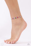 Seize the Shapes - Multi Anklet - Paparazzi Accessories Anklet Bedazzle Me Pretty Mobile Fashion Boutique