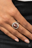 Seize the Shimmer - Brown Ring - Paparazzi Accessories Ring Bedazzle Me Pretty Mobile Fashion Boutique