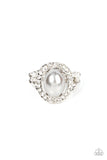 Seize the Shimmer - Silver Ring - Paparazzi Accessories Ring Bedazzle Me Pretty Mobile Fashion Boutique