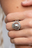 Seize the Shimmer - Silver Ring - Paparazzi Accessories Ring Bedazzle Me Pretty Mobile Fashion Boutique