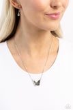Seize the Smolder - Silver Necklace - Paparazzi Accessories Necklace Bedazzle Me Pretty Mobile Fashion Boutique