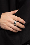 Seize the Sophistication - White Ring - Paparazzi Accessories Ring Bedazzle Me Pretty Mobile Fashion Boutique