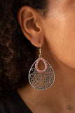 Seize The Stage - Pink Earrings - Paparazzi Accessories Earrings Bedazzle Me Pretty Mobile Fashion Boutique