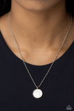 Seize the Sunset - White Necklace - Paparazzi Accessories Necklace Bedazzle Me Pretty Mobile Fashion Boutique