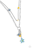 Seize the Swirls - Blue Necklace - Paparazzi Accessories Necklace Bedazzle Me Pretty Mobile Fashion Boutique