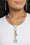 Seize the Swirls - Blue Necklace - Paparazzi Accessories Necklace Bedazzle Me Pretty Mobile Fashion Boutique