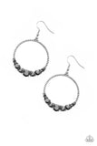 Self-Made Millionaire - Silver Earrings - Paparazzi Accessories Earrings Bedazzle Me Pretty Mobile Fashion Boutique