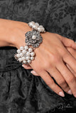 Self-Made - White - 2023 Zi Collection Bracelet - Paparazzi Accessories Bedazzle Me Pretty Mobile Fashion Boutique
