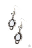 SELFIE-Esteem - White Earrings - Paparazzi Accessories Earrings Bedazzle Me Pretty Mobile Fashion Boutique