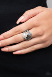SELFIE-Made Millionaire - Silver Ring - Paparazzi Accessories Ring Bedazzle Me Pretty Mobile Fashion Boutique