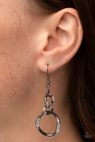 SELFIE-Made Woman - Black Earrings - Paparazzi Accessories Earrings Bedazzle Me Pretty Mobile Fashion Boutique