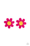Sensational Seeds - Pink Post Earrings - Paparazzi Accessories Post Earrings Bedazzle Me Pretty Mobile Fashion Boutique