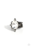 Sensational Sparkle - Black Ring - Paparazzi Accessories Ring Bedazzle Me Pretty Mobile Fashion Boutique