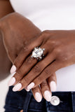 Sensational Sparkle - Black Ring - Paparazzi Accessories Ring Bedazzle Me Pretty Mobile Fashion Boutique