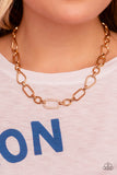 Sentimental Sequence - Gold Necklace - Paparazzi Accessories Bedazzle Me Pretty Mobile Fashion Boutique