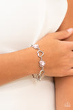 Sentimental Sweethearts - Pink Bracelet - Paparazzi Accessories Bracelet Bedazzle Me Pretty Mobile Fashion Boutique