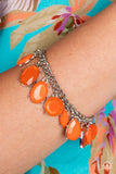 Serendipitous Shimmer - Orange Bracelet - Paparazzi Accessories Bracelet Bedazzle Me Pretty Mobile Fashion Boutique
