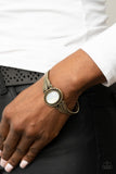 Serendipitous Sojourn - Brass Bracelet - Paparazzi Accessories Bracelet Bedazzle Me Pretty Mobile Fashion Boutique