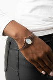 Serendipitous Sojourn - Copper Bracelet - Paparazzi Accessories Bracelet Bedazzle Me Pretty Mobile Fashion Boutique