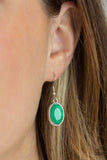 Serene Gleam - Green Necklace - Paparazzi Accessories Necklace Bedazzle Me Pretty Mobile Fashion Boutique
