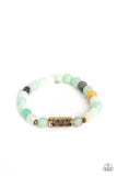 Serene Season - Blue Bracelet - Paparazzi Accessories Bracelet Bedazzle Me Pretty Mobile Fashion Boutique