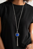 Serene Serendipity - Blue Necklace - Paparazzi Accessories Necklace Bedazzle Me Pretty Mobile Fashion Boutique