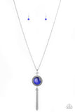 Serene Serendipity - Blue Necklace - Paparazzi Accessories Necklace Bedazzle Me Pretty Mobile Fashion Boutique