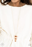 Serene Sheen - Gold Necklace - Paparazzi Accessories Necklace Bedazzle Me Pretty Mobile Fashion Boutique