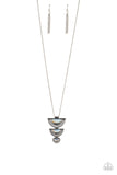 Serene Sheen - White Necklace - Paparazzi Accessories Necklace Bedazzle Me Pretty Mobile Fashion Boutique