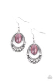 Serene Shimmer - Purple Earrings - Paparazzi Accessories Earrings Bedazzle Me Pretty Mobile Fashion Boutique
