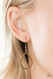 Serene Shine - Copper Earrings - Paparazzi Accessories Earrings Bedazzle Me Pretty Mobile Fashion Boutique