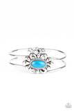 Serene Succulent - Blue Bracelet - Paparazzi Accessories Bracelet Bedazzle Me Pretty Mobile Fashion Boutique