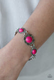 Serenely Southern - Pink Bracelet - Paparazzi Accessories Bracelet Bedazzle Me Pretty Mobile Fashion Boutique
